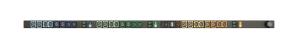 Geist Rack PDU Metered Upgradeable, 32A, 230/400V WYE, 22kW, Vertical, (12) Locking IEC C13, (12) Locking IEC C19, 3m Power Cord with 3P+N+E (IP44)