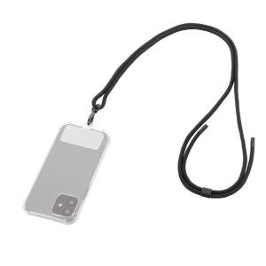 Universal Removable Smartphone Lanyard 75 Cm - Black - Soft Bag