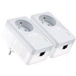 Powerline Adapter - Ac Pass Through 500mbps Twin Pack Fr- Plug