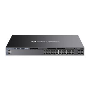 Switch Omada Sg6428xhp 24-port  Gigabit Stackable L3 Managed Poe+ With 4 10g Slots