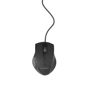 Mouse Optical MUS-4B-02 - 4 Button Wheel USB Black