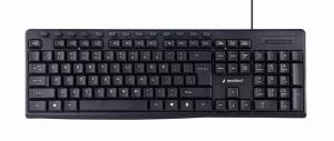 KB-UM-107 Standard Multimedia - Keyboard - Cored USB - Black - Qwerty US/Int'l