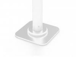 Rise Free Standing Base 8in X 8in - White