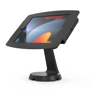 VESA Mast Counter Stand + Space Enclosure For iPad 10.2in 7-9th Gen (2019-2021) - Black