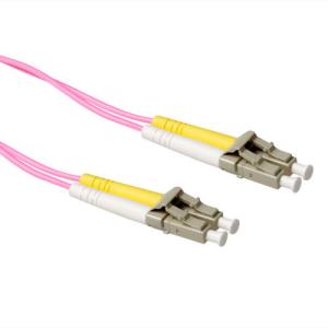 Lc-lc 50/125m Om4 Duplex Fiber Optic Patchcable 10m