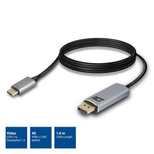 USB-C to DisplayPort Male Connection Cable 4K