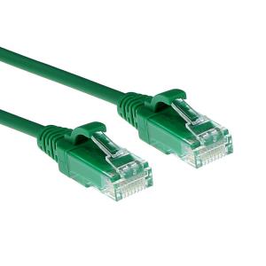 Slimline Patch Cable - CAT6 - U/UTP - 15cm - Green