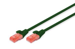 Patch cable - CAT6 - U/UTP - Snagless - Cu - 0.25m - Green