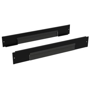 Set Of 2 Blind Plinths With Brushes 600 X 100mm Black