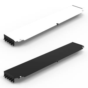 Airflow Plate - Top Bottom - 600 X 250mm - Black