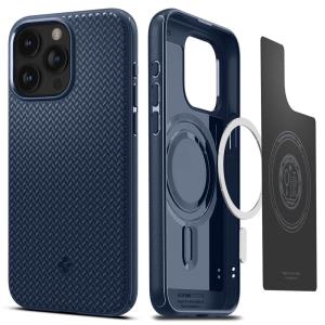 iPhone 15 Pro 6.1in Case Mag Armor MagFit Navy Blue