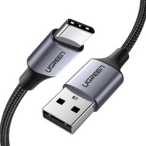 USB A to C Quick Charging Cable 1m Black