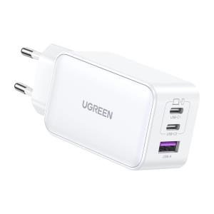 Nexode Network Adapter, 2xUSB-C, USB-A 3.0, PD3.0, QC4.0, GaN, 65W (white)