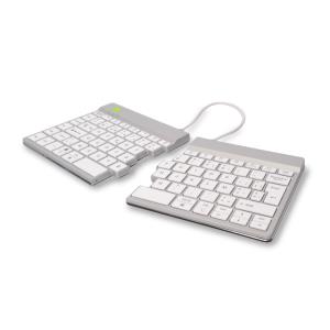 Split Break Keyboard - White - Azerty Belgian - Wireless